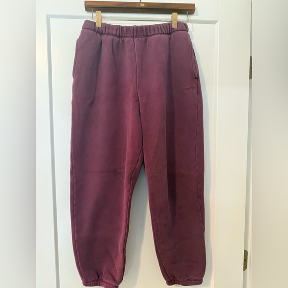 Women's Vans Maroon Sweat Joggers w/ pockets - Picture 1 of 7